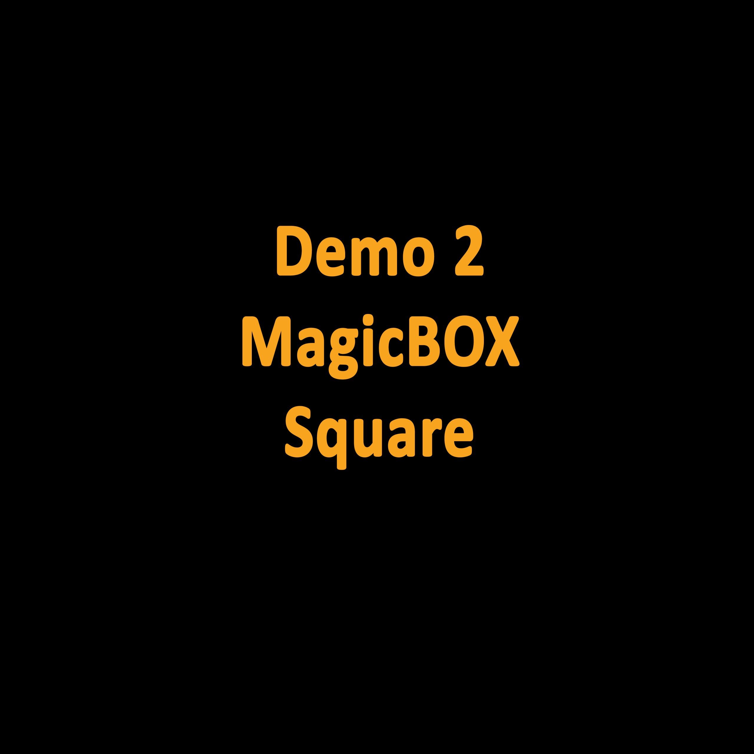 Productfotografie Demo MagicBOX Square